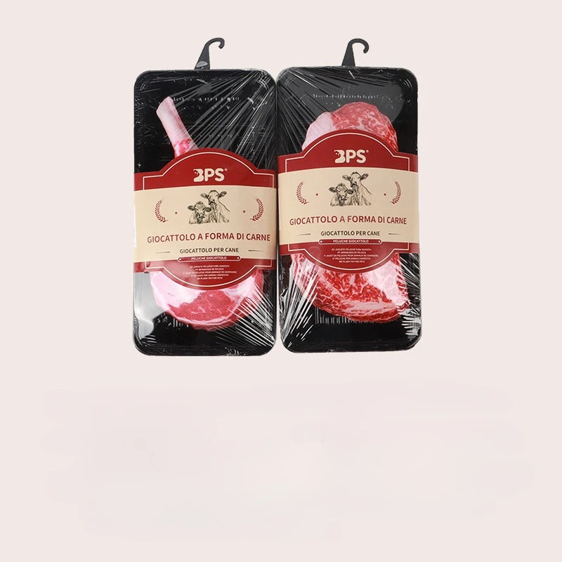 Jouet sonore en forme de steak